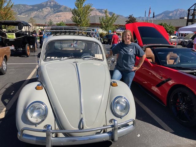 Tami brought her VW Denny to the George E Wahlen Hot Rod and Chopper Show